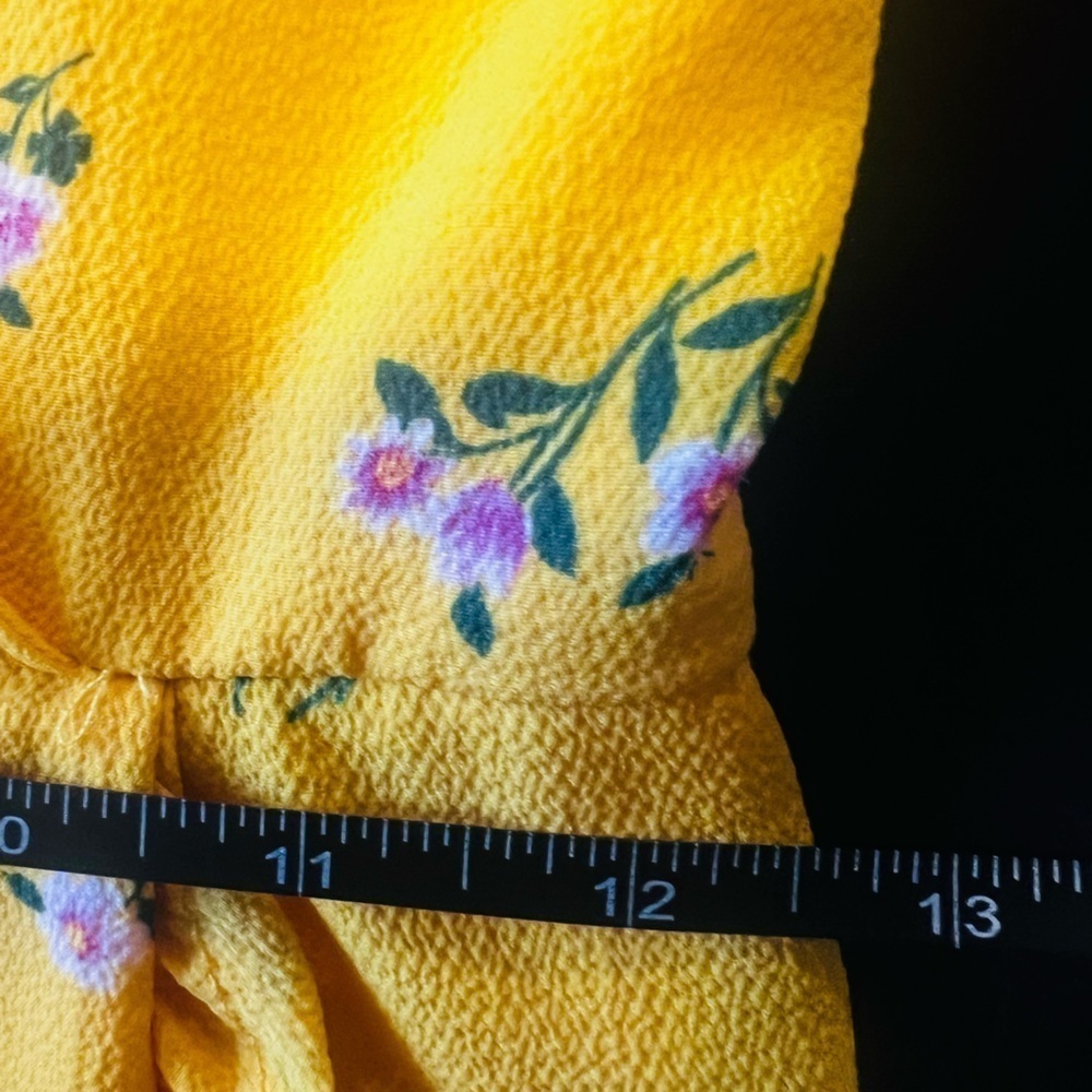 ALTER'D STATE yellow floral dress size small - Picture 9 of 11